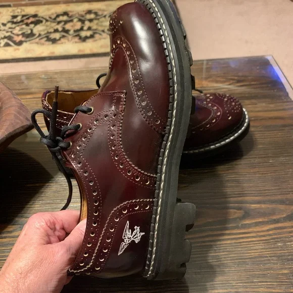 SOLD!  Sz 8 Vintage John Fluevog Angel Soles Oxford Shoes - Picture 14 of 16